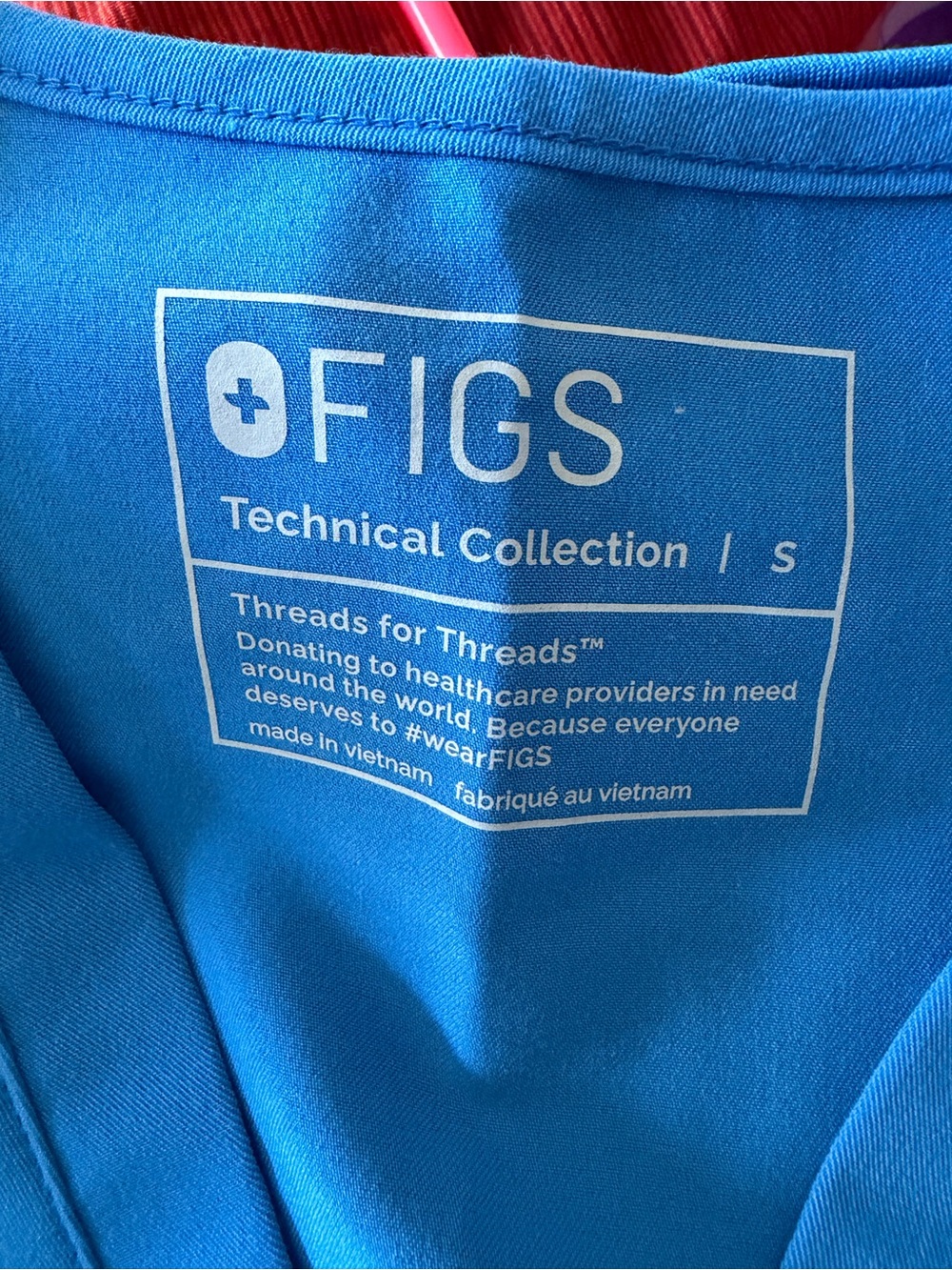 Figs Scrub Set in Bright Blue. Size small in top and pants! Basically brand new! - Picture 4 of 8